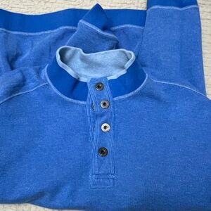 Tommy Bahama Flipshore reversible pullover blue sz L NWT